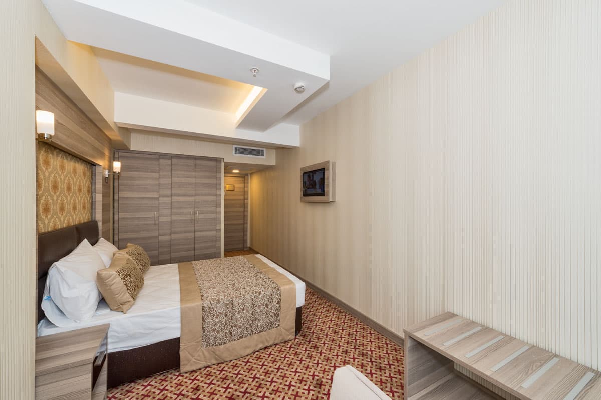 Deniz manzaralı ve çift kişilik yataklı Borz Hotel odası — 4. fotoğraf